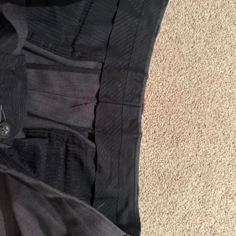 34x30 Grey Baggy Wide Leg Dress Pants Y2K Grunge 2000s Vintage